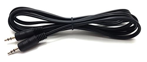 Image of MainCore 2m Long Black Audio AUX Cable 3.5mm to 3.5mm for Mobile Phones, Computers, Laptops, Mp3 Players, Portable Speakers, Headphones, HIFI, DJ