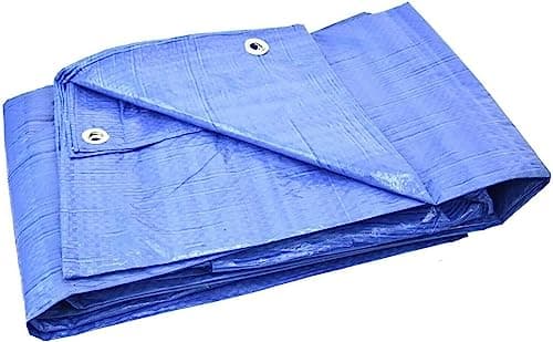 Image of Tarpaulin Regular And Heavy Duty Waterproof Cover Tarp Ground Sheet Multi Sizes Transparent Blue Silver Clear Camo Army (Blue (70GSM), 1.5 x 2m)