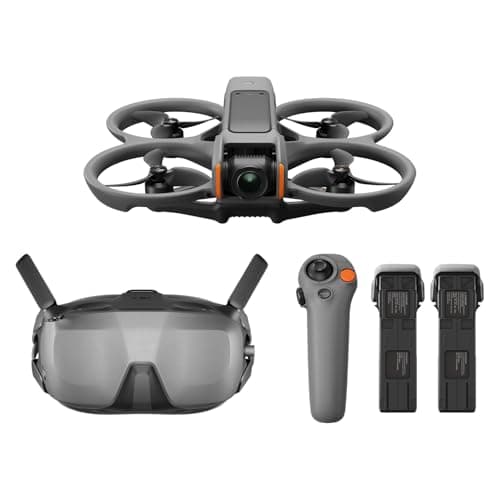 Image of DJI Avata 2 Fly Smart Combo (Three Batteries), FPV Drone with Camera 4K, Immersive Experience, One-Push Acrobatics, Built-in Propeller Guard, 155° FOV, Camera Drone with Goggles N3 and RC Motion 3