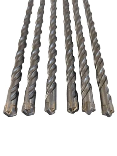 Image of 6 PACK OF 6mm x 160mm, Cross Tip, SDS Plus Masonry Drill Bits, for Masonry, Brick, Concrete