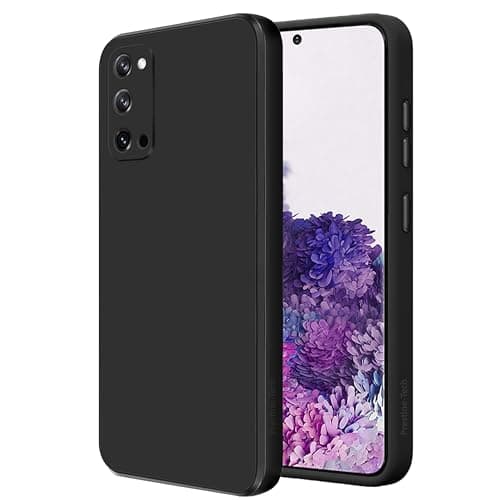 Image of Silicone Case for Samsung Galaxy S20, Soft-Touch, Shockproof, DustProof, Protective Phone Cover for Samsung Galaxy S20 – Black