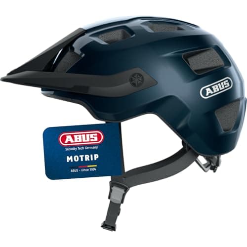 Image of ABUS MTB helmet MoTrip - robust bike helmet with height-adjustable peak for mountain bikers - customised fit - unisex