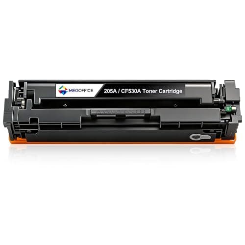 Image of MEGOFFICE 205A CF530A Black Toner Cartridge Compatible for HP 205A CF531A CF532A CF533A CF530A for Color Laserjet Pro MFP M181fw M180n M180nw M180fw M154a M154nw