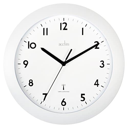 Image of Acctim 74132 Cadiz Radio Controlled Wall Clock, White