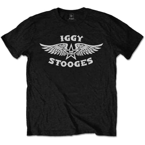 Image of Iggy & The Stooges Wings Official Tee T-Shirt Mens Unisex (Medium) Black