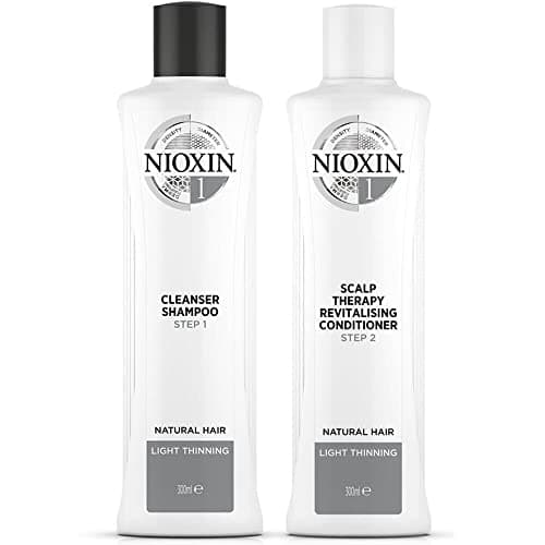 Image of Nioxin System 1 Cleanser & Scalp Therapy Revitaliser - Shampoo 300ml & Conditioner 300ml