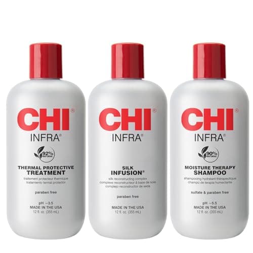 Image of CHI Infra Trio Gift Set ml Infrared Shampoo + Infrared Treatment + Silk Infusion