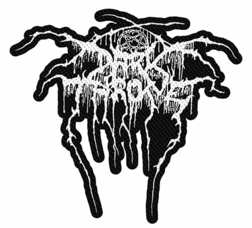 Image of Dark-Throne Logo Shape Patch Black Metal
