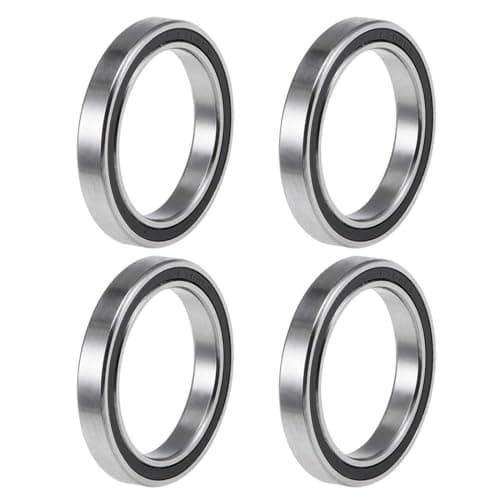 Image of TOP-VIGOR 4Pcs 6704-2RS Deep Groove Ball Bearings, Z2 20mm x 27mm x 4mm Double Sealed Industrial Bearings, Chrome Steel Skateboard Bearings for Electrical Instrument Equipment