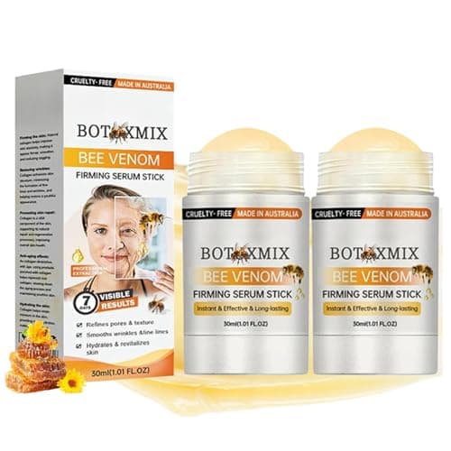 Image of 2Pcs Bee Venom Firming Serum Stick, Bee Venom Wrinkle Removal Balm, Skin Tightening Serum For Face, Lift & Smooth Fine Lines, Collagen Booster, Natural Vegan & Sensitive Skin Safe