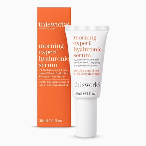 Image of This Works Morning Expert Hyaluronic Serum, 30 ml - Youth-Boosting Hyaluronic Acid Serum with Vitamin C and Persian Silk Tree Extract - Hydrating Serum with 2 Percent Hyaluronic Acid to Brighten Skin
