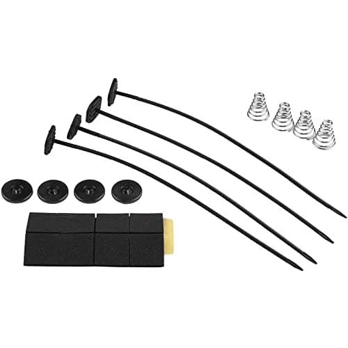 Image of CENPEK Universal Electric Fan Mounting Kit, Car Cooling Radiator Fan Mounting Kit Tie Straps Pads Feet Mounts Fan Mounting feet Accessories (Black)