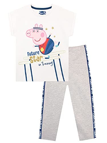 Image of Peppa Pig Girls Top and Leggings White 3-4 Years