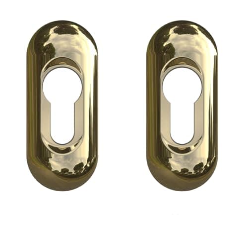 Image of Ultion Sweet Slim Escutcheon Keyhole Cover (Gold, Escutcheon)