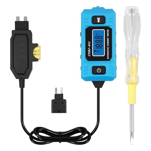 Image of Car Fuse Current Tester 20A 48V Continuity Tester Voltage Tester Car Circuit Tester with LCD Screen and Test Pen Car Fuses Tester for Garage Repair Workshop