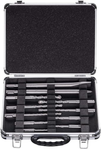Image of Bosch Professional 11-piece SDS Plus Mixed Hammer Drill Bit and Chisel Set (for Concrete and Masonry; Accessories for Rotary Hammers)