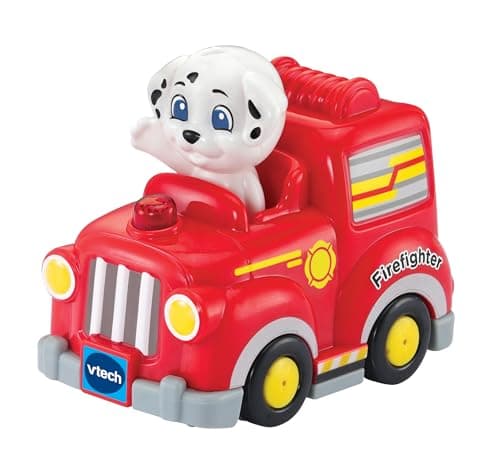 Image of VTech Toot-Toot Drivers Dexter Dog the Firefighter, Interactive Toddlers Toy, Pretend Play with Lights and Sounds, Gift For Ages 12 Months, 2, 3, 4+ Years, English Version