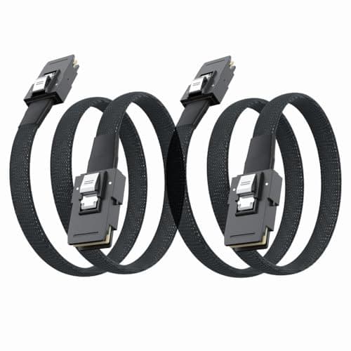 Image of ipolex Internal Mini SAS SFF-8087 to SFF-8087 cable, 1 meter (3.3ft), 2 pack