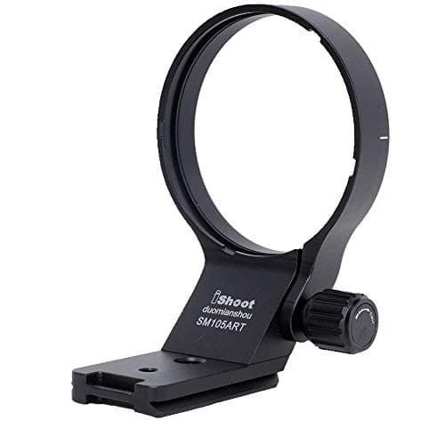 Image of iShoot 82mm Metal Tripod Mount Ring Lens Collar Compatible with Sigma 105mm F1.4 DG HSM Art & Sigma 100-400mm F5-6.3 DG DN OS, Lens Support Holder Bracket Bottom is Arca-Swiss Fit Quick Release Plate