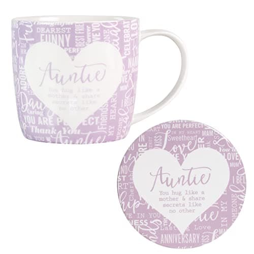 Image of Said with Sentiment 7150 Auntie Mug & Coaster Set