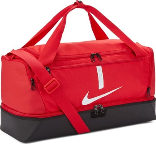 Image of NIKE CU8096-657 Academy Team Gym Bag Unisex Adult UNIVERSITY RED/BLACK/WHITE Size Uni
