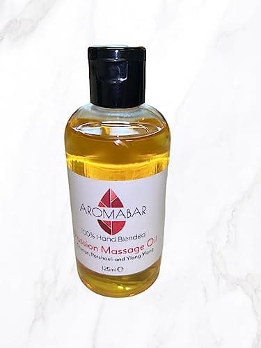Image of Aromabar Passion Sensual Massage Oil 125ml with Orange Patchouli and Ylang Ylang for Adults