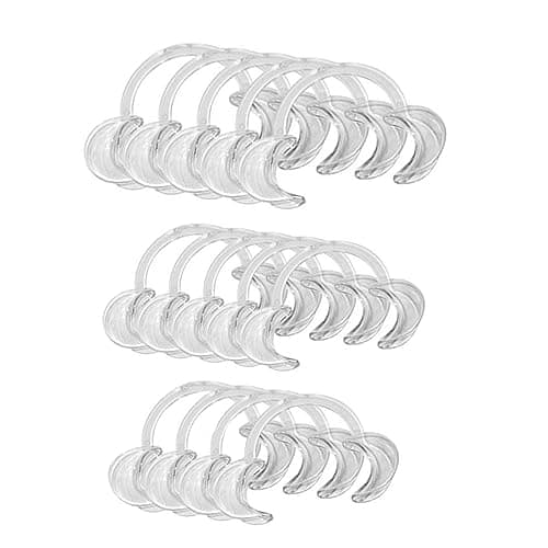 Image of MAKFORT 14 Pcs C-Shape Retractor Mouth Opener Family Game of Speak Out Kids Versus Parents Mouth Guard Game Adult （White）