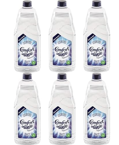 Image of Comfort 6x Ironing Water 1L, Original/Blue, Fresh Scent, Fabric, Liquid, 3 Pack of 1
