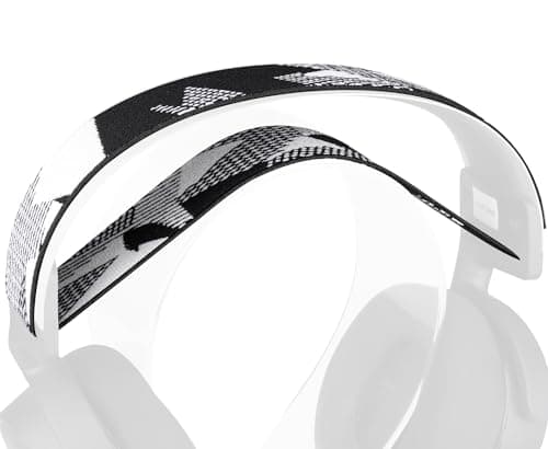 Image of SOULWIT Flexible Fabric Replacement Headband for SteelSeries Arctis 7/7+/7X/7P/7P+/9/9X/Pro/Prime Gaming Headset, Headphones Replacement Band, Headstrap Head Cushion Pad Repair Part - Black Grid