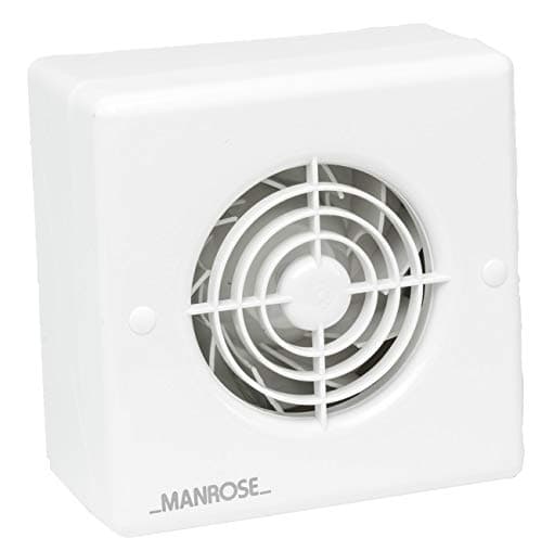 Image of Manrose CF100T Centrifugal Bathroom / Toilet Extractor Fan with Timer for 100mm/4" Ducting