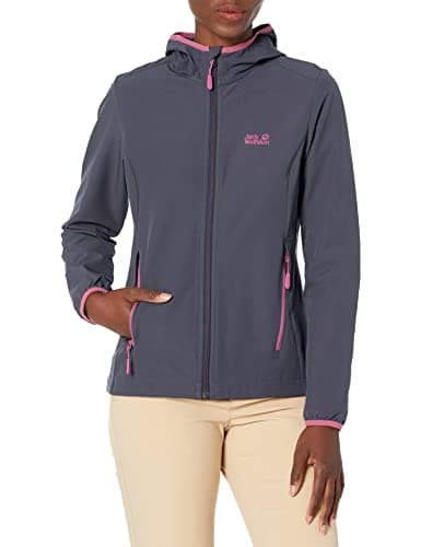 Image of Jack Wolfskin Women's Turbulence Jacket Softshell, Graphite, XL