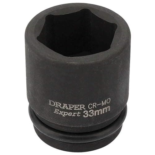 Image of Draper 93259 3/4" Square Drive Expert Hi-Torq 6 Point Impact Socket, 33 mm Size , Blue