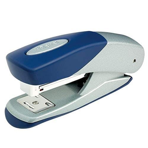 Image of Rexel Matador Half Strip Stapler, 25 Sheet Capacity, Uses 24/6 and 26/6 Staples, Metal Body, Blue/Silver, 2100951