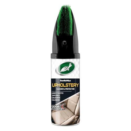 Image of Turtle Wax Power Out Car Interior Cleaner & Protector 400ml 52736 - Carpet & Floor Cleaner with Odor-X Technology for Deep Cleaning and Deodorizing, Integrated Scrub Brush, Safe for All Fabrics