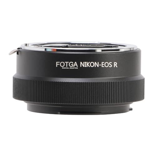 Image of FOTGA AI/F-EOSR Lens Mount Adapter Ring for Nikon F AI Lens to R3 R5 R5C R6 Mark II R7 R8 R10 R50 R100 RP Camera, Compatible with Canon EOS R Mount Series Mirrorless Camera
