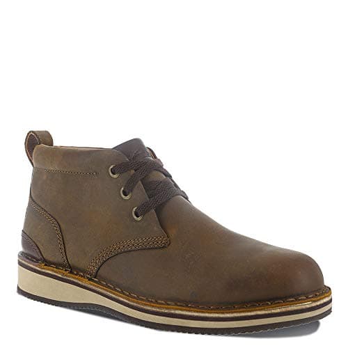 Image of Rockport Men's Prestige Point Work Safety Toe Lace-Up Chukka, Brown, 8 Wide