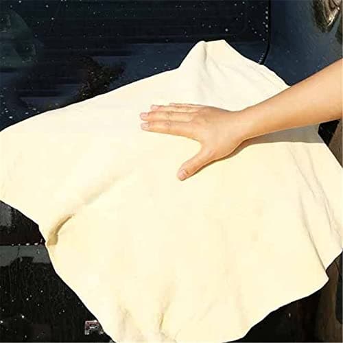 Image of Turnart Genuine Chamois Leather for Car Drying Car Wash Shammy Cloth for Cleaning (S/50×40cm)