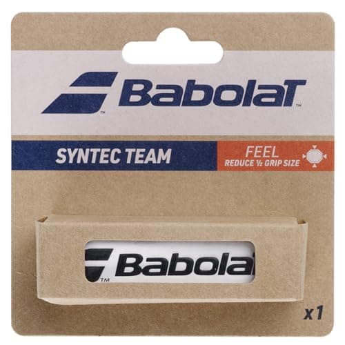 Image of Babolat Syntec Team Pack of 1 White Overgrip, One Size