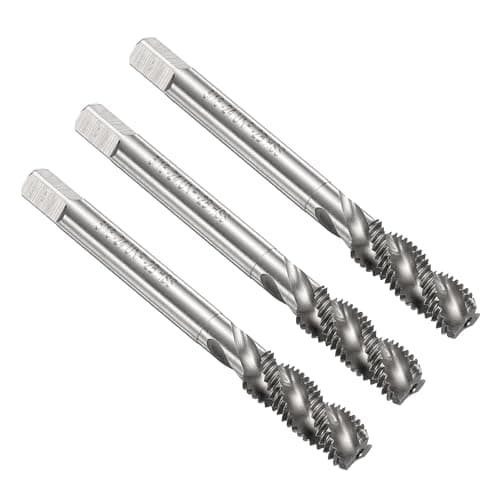Image of sourcing map 3pcs Spiral Flute Thread Taps 5/16-24 UNF 2B Machine Threading Tap Bit, Uncoated Screw Tapping Repair Tool, M2 High-Speed Steel (HSS)