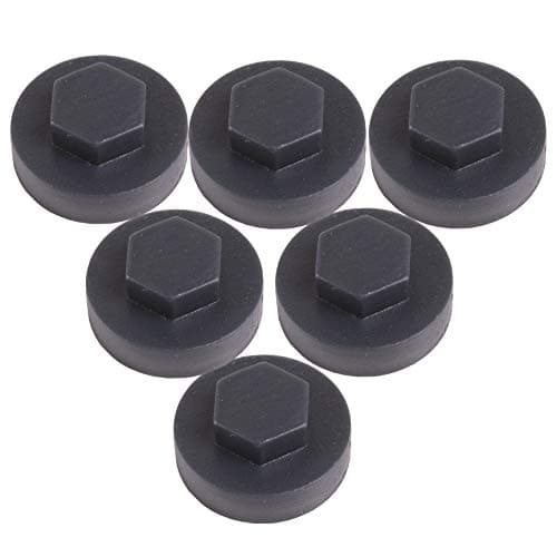 Image of 100x Raven Slate Blue Hex TEK Roofing Cover Caps for 19mm Washer/Coverage & 8mm Recess