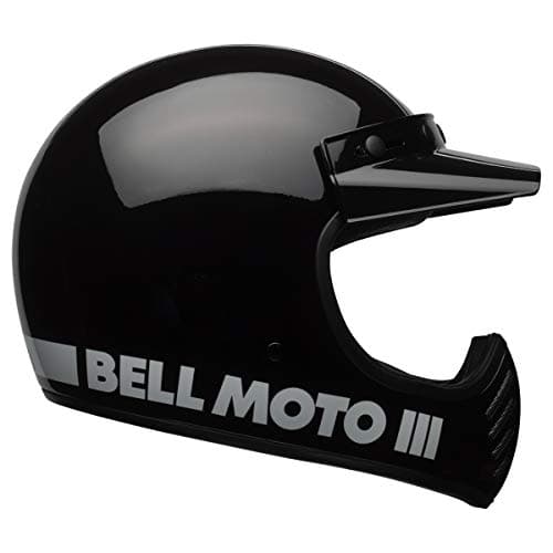 Image of Bell Unisex-Adult Full Face Street Helmet (Classic Black, Large) (Moto 3 D.O.T certified) by Bell