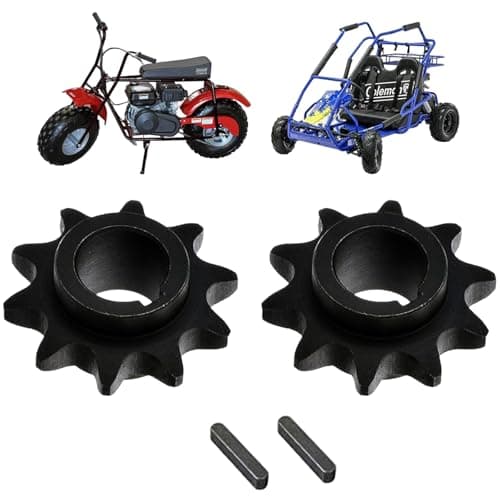 Image of Chikia 2pcs 10 Tooth #40/#41/420 Chain Sprocket with 5/8" Bore for Coleman CT200U BT200X KT196 Baja go Kart Mini Bike