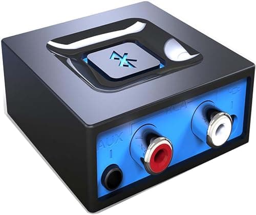 Image of esinkin Bluetooth Receiver for Music Streaming Sound System, Bluetooth Audio Adapter for PC/Mac/Smartphone/Tablet/AV Receiver, with on/off Switch