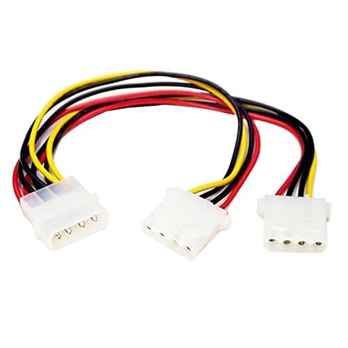 Image of StarTech.com LP4 to 2x LP4 Power Y Splitter Cable M/F - LP4 Splitter - Molex Y Splitter - Molex Splitter (PYO2L)