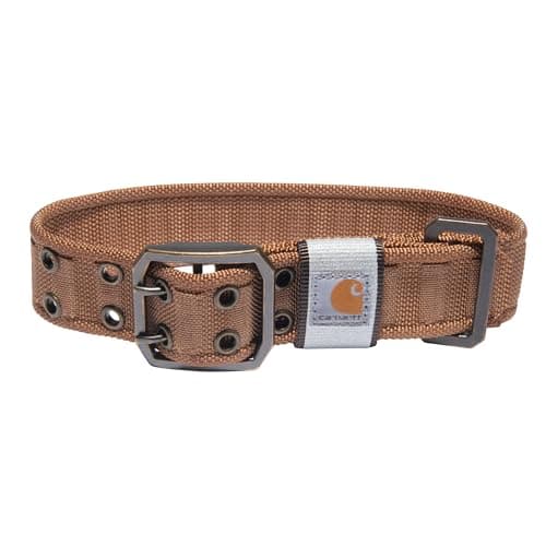 Image of Carhartt Pet Fully Adjustable Wide Webbing Collar for Dogs, Carhartt Brown, Large