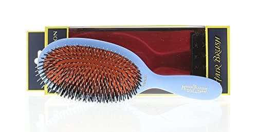 Image of Mason Pearson BN1 Large Popular Boar Bristle Nylon Tufts Hair Brush - Blue