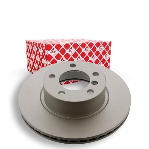 Image of febi bilstein 39111 Brake Disc Set (2 Brake Disc) front, internally ventilated, No. of Holes 5