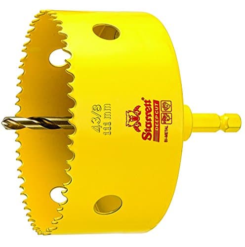 Image of HSS BI-METAL, DEEP CUT HOLE SAW WITH ARBOR, 4-3/8" - 111MM DIAMETER