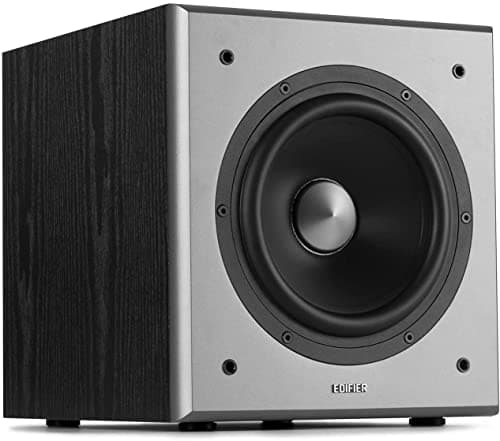 Image of Edifier T5 Powered Subwoofer, 8" Long-throw Woofer with Class-D Built-in Amplifier, 70W RMS, 38hz-160hz, Wooden Cabinet, Black