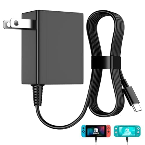 Image of 39W USB C Charger Replacement for Nintendo Switch AC Adapter Power Supply 15V 2.6A Compatible with Switch Lite/OLED/Dock and Pro Controller (Support TV Mode) Fast Charging with 5FT Cord